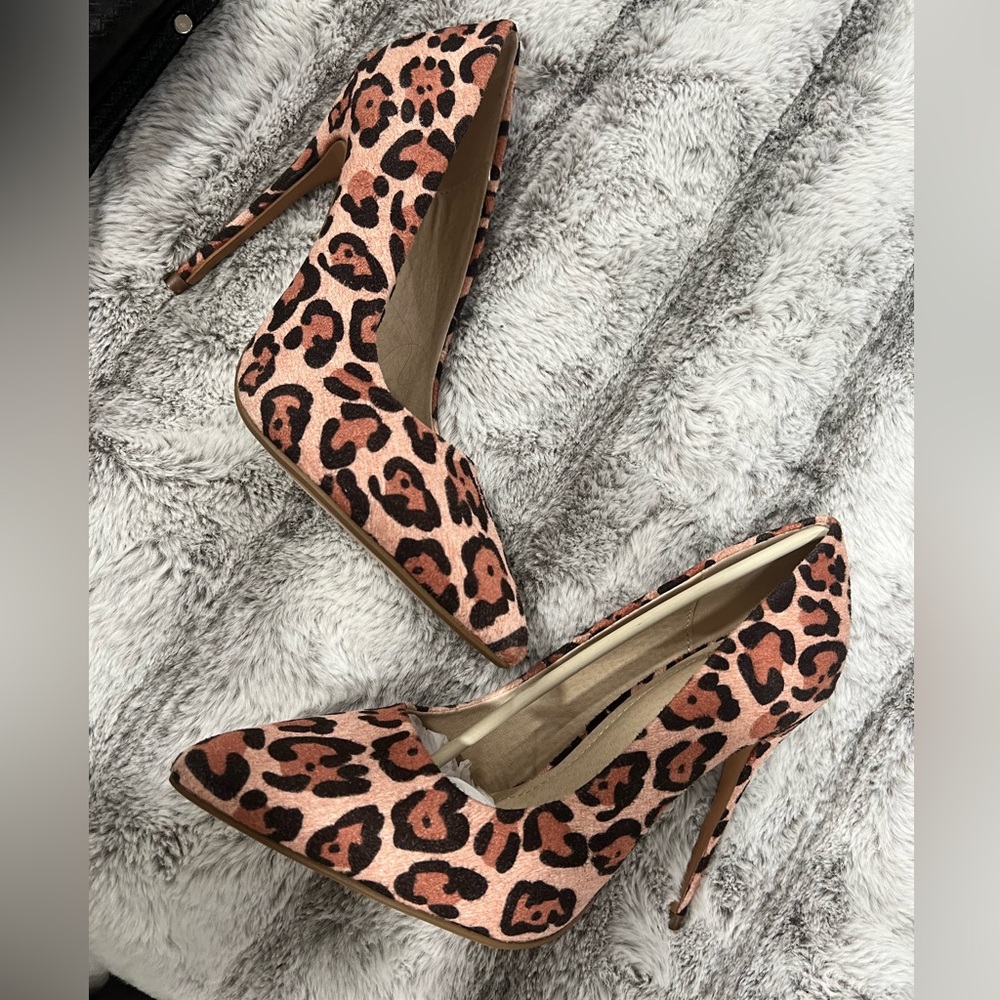 Leopard high heels